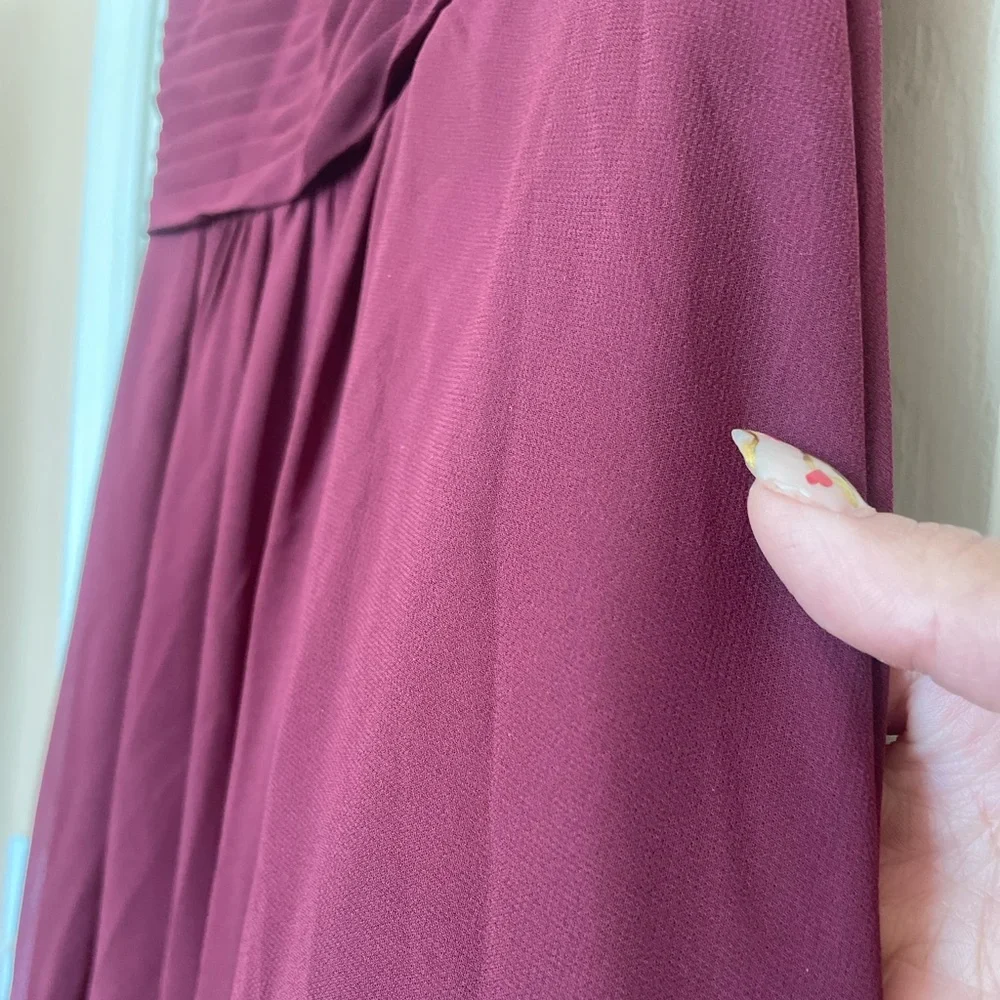 Azazie Bridesmaids Dress in Cabernet Wine Burgundy - Picture 7 of 9